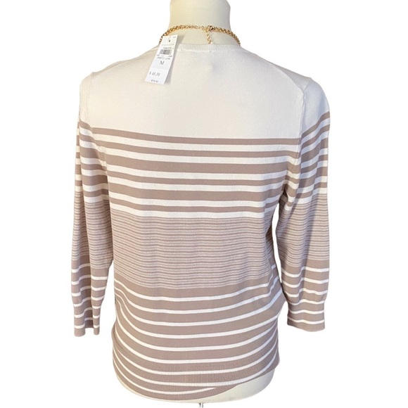 NWT Ann Taylor Striped Cardigan - Picture 2 of 5